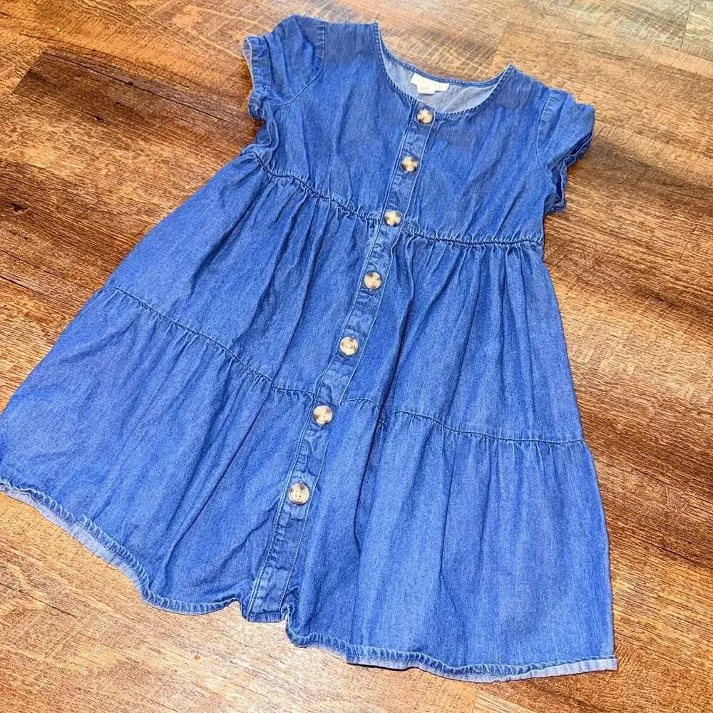 Cat & Jack girls size 7 denim dress